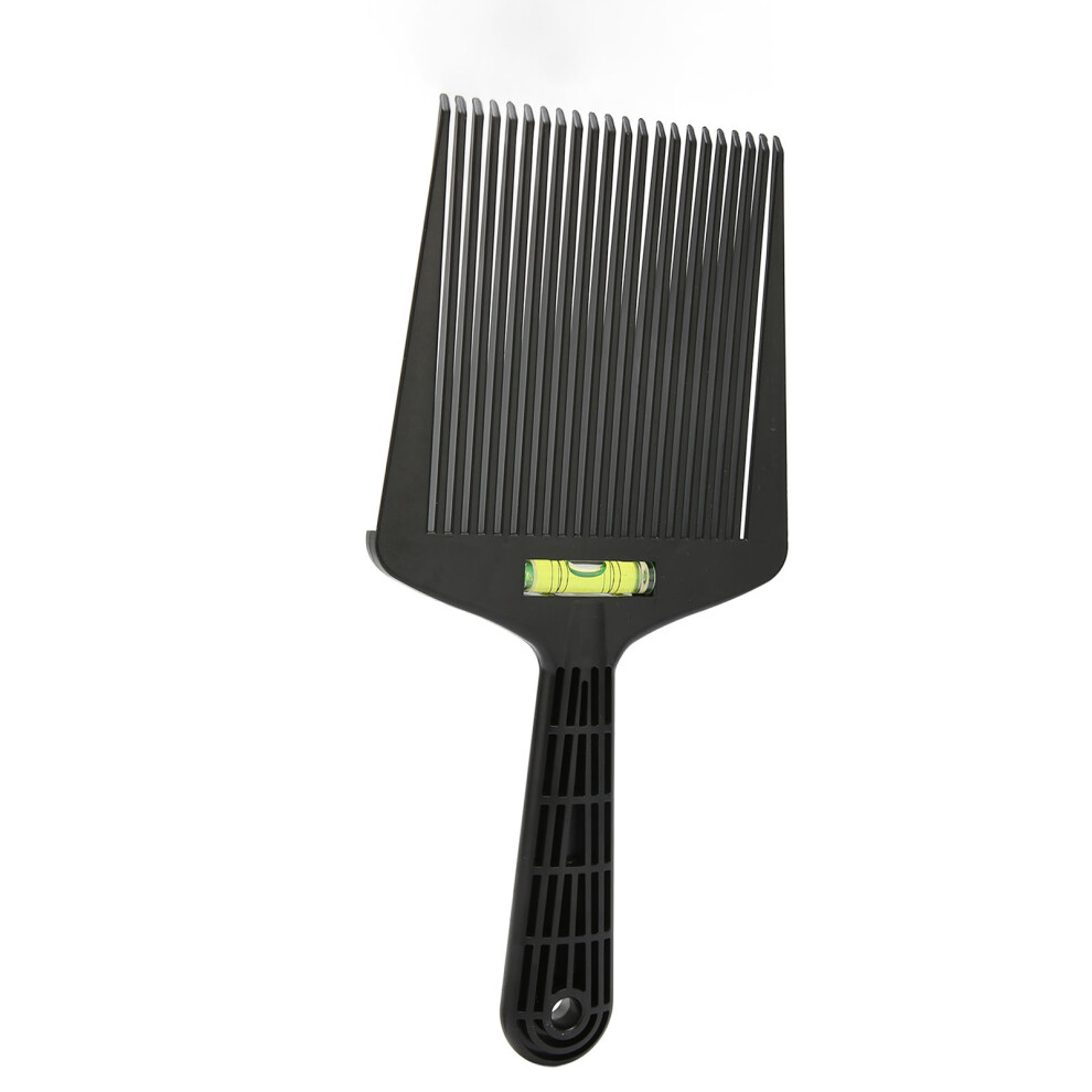 Unisex Black Men Flat Top Hair Comb Abs Smoothing Teeth Barber Styling Tool