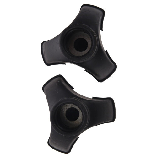 2X Walking Stick End Tripod CANE TIP Self Standing Rubber NON-SLIP End Bottom 2