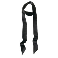 Eșarfă elegantă subțire din mătase 100% - accesoriu versatil Black