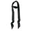 Eșarfă elegantă subțire din mătase 100% - accesoriu versatil Black 1
