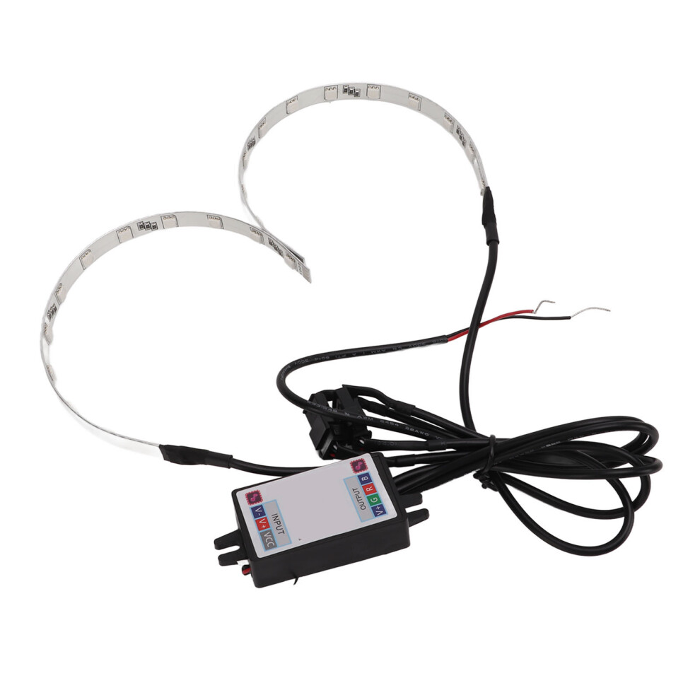 2Pcs Rgb Bluetooth Car Demon Eye Halo Ring Headlight 9-36V Aluminum 9401390315483