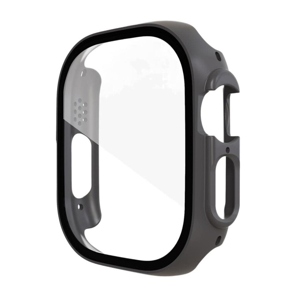 Bumper Case With Tempered Glass Screen Protector For Apple Watch Ultra 49Mm Gray 9455672029056