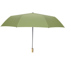 Compact Travel Umbrella with UV Protection, Lightweight Foldable Green for Sun and Rain
