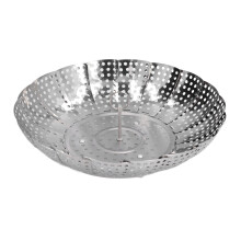 Food Steamer Tray with Detachable Handle Stainless Steel Rust-Resistant 24 cm