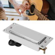 Mini Humbucking Metall-Gitarren-Humbucker-Set Silber mit Befestigungsschrauben