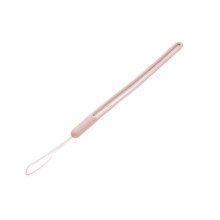 Sand Pink Silicone Phone Lanyard Strap with Secure AntiDrop Grip for Keys and USB Drives
