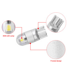 4Pcs W5W T10 2 SMD 3030 LED Bulbs Super Bright White for Car Exterior Daytime Running Lights Bulb 12V License Light