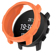 Orange Shockproof TPU Protective Case Cover with Full Button Access for Suunto 9 Peak and 9 Peak Pro