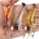 6x Leuchtende Garnelen Fisch KöDer Misch Farbe Spinner Kurbel KöDer Fisch KöDer mit Haken Angel Gerät 9 cm 0.013 Lb 2