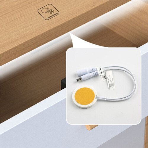 Wood Panel LED Touch Sensor Dimmer  Hidden  Touch  for LED Strip White