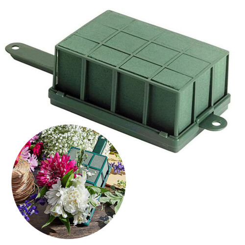 Rectangular Floral Foam Cage with Handle for Fresh Flower Arrangements 2