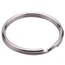 50X Split Keyring keychain Key Loop Holder Clasps Keyfob Connector 25mm