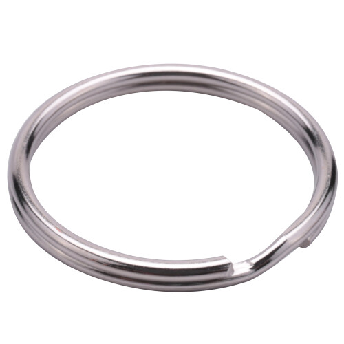 50X Split Keyring keychain Key  Loop Holder Clasps Keyfob Connector 25mm