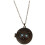 Long collier classique Pendentif d'hibou Rond Yeux bleus 1