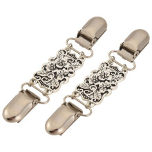 2 PCS Retro Sweater Shirt Clips Cardigan Collar Clips Dresses Shawl Clip For Women Girls, Style 1