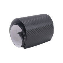 Auto Fahrzeug Diy 3D Kohlenstoff Vinyl Verpacken Rolle Folie Abziehbild Aufkleber 70X10Cm Schwarz