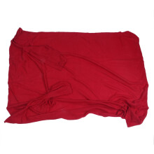 Cosy Thick Plush Snuggle Fleece Blanket With Sleeves Wine Red
