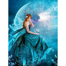 5D DIY Diamond Painting kit Rhinestone Crystals Embroidery Stitch Kit Arts Home Wall Decor (Lake )