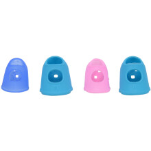 4 StüCke Silikon Gitarre Daumen Finger Picks Schutzfall Plektrum Fingertip Farben ZufäLlig
