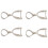 50 PC Entdeckungen Bail Connector Bale Pinch Clasp Anhänger (Silber) 1