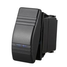 12V 20A Car Boat Rocker LED Light Illuminated SPST -OFF Waterproof