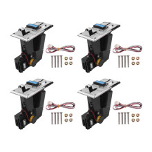 4X Multi Coin Acceptor Electronic Roll Down 4P Port Electronic Coin Selector Vending Machine Arcade Game Ticket