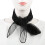 2X Bello Moda Pianura Piazza Chiffon Collo Sciarpa Capo Sciarpe 70 cm x 70 cm (Nero) 7
