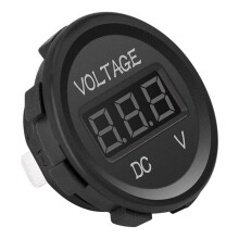 12V LED-Panel Digitaler Spannungsmesser Anzeige Voltmeter für Boot Marine Fahrzeug Motorrad LKW ATV UTV GrüN