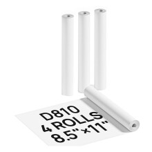 Papel para Impressora Térmica 8,5 X 11 Polegadas, Impressão Térmica Avançada, Papel Térmico Compatível com D810, Pacote com 4