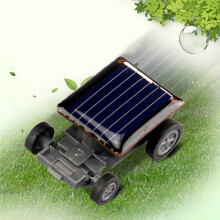 5X High Quality Smallest Car Solar Power Toy Car Racer Educational Gadget Children Kid's Toys Solar Power Toy Black