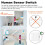 Upgrade Tuya Zigbee Millimeter Wave Human Body Induction  Wall  Single Fire  Magnetic Hold EU Push 4