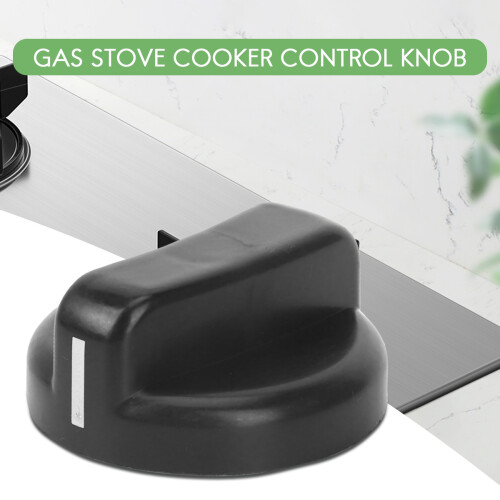 6 PCS Kitchen Black Plastic Gas Stove Cooker Control Knobs 1
