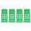 4Pcs Green Pigeon Leg Ring Stand | 4 Column Wall-Mounted Durable Plastic 16