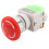 Red Mushroom Cap 1NO 1NC DPST Emergency Stop Push Button  AC 660V 10A 6