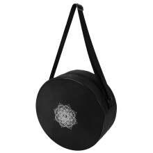 Yoga Rad Tasche Nylon Schwarz Mandala Blumen 36X 14Cm Yoga Rad Tasche für Yoga Rad Taschen mit GroßEm Fassungs VermöGen