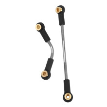 1 Set Sterzo per Auto RC Asta di Tiro Parte di Aggiornamento Metallo Sterzo RC Durevole per WPL B1 B14 B24 B24 C14 C24 1/16 Mayitr