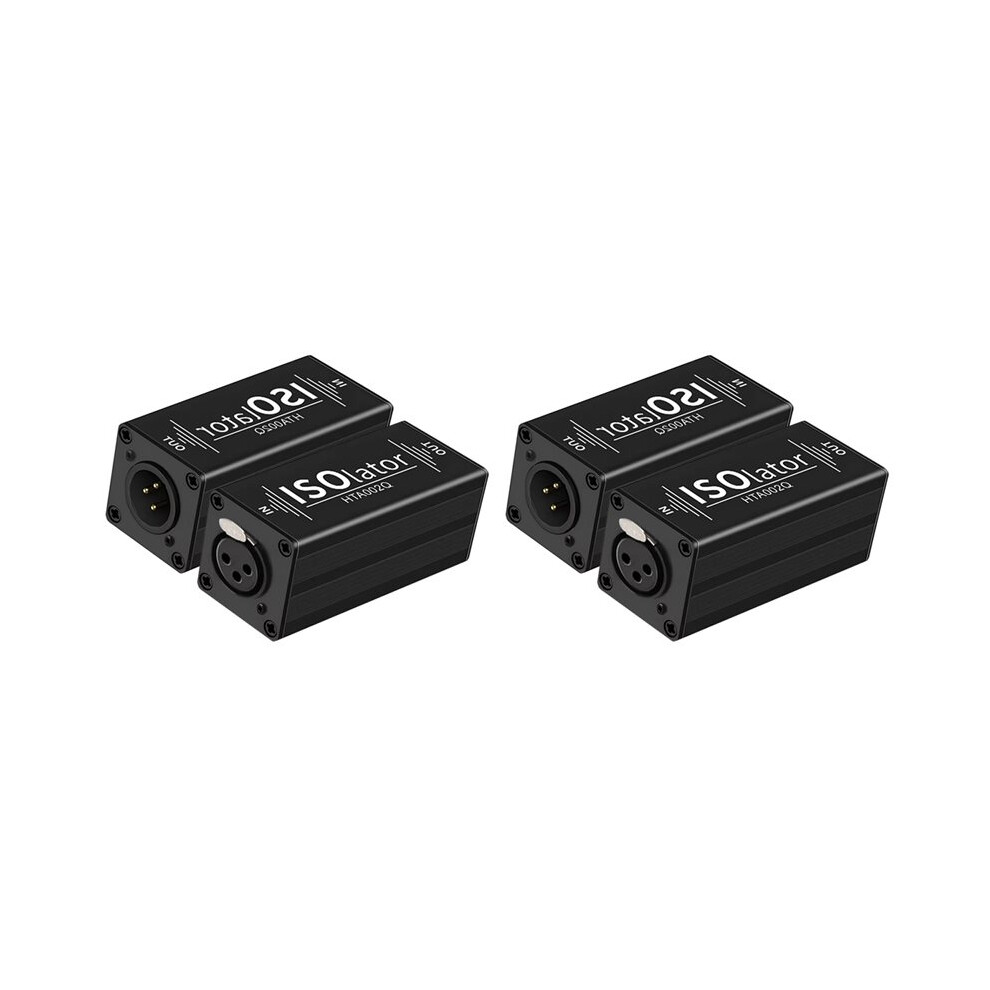 2X Audio Isolator Xlr Audio Noise Filter Noise Suppressor Isolator Audio Signal Isolator For Eliminator Common Ground 6034127491094