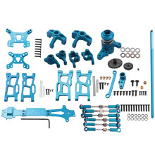 For 1:14 144001 RC Car Full Upgrade Spare Parts Metal C Steering Cup Swing Arm Central Drive Shaft,