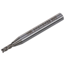 SODIAL(R) HSS 4 Flute 3mm x 6mm tige fraise