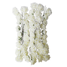 1 X artificiale 10 pezzi Mazzi di fiori Rosa bianca Deco Wedding House