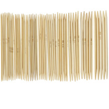 11 Set 4,9 Tums Stickade Bambuhandskar Stickor 2,0 - 5,0 Mm US 0-8