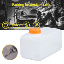 5L Air Parking Heater Fuel Tank Oil Storage with Oil Nozzle for Car Truck Caravan Fuel Oil Tank White+Yellow
