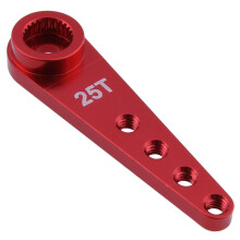 16PCS 37mm 25T Metal Extension Steering Servo Arm Horn for RC Car Crawler Parts,Red
