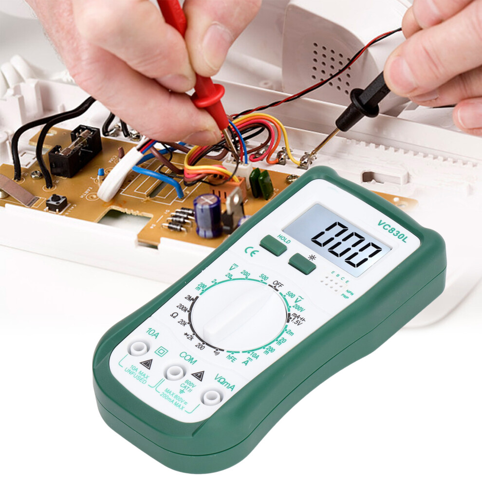 Multifunctional Lcd Digital Multimeter Vc830l Voltage Current Resistance Tester 4661390318234