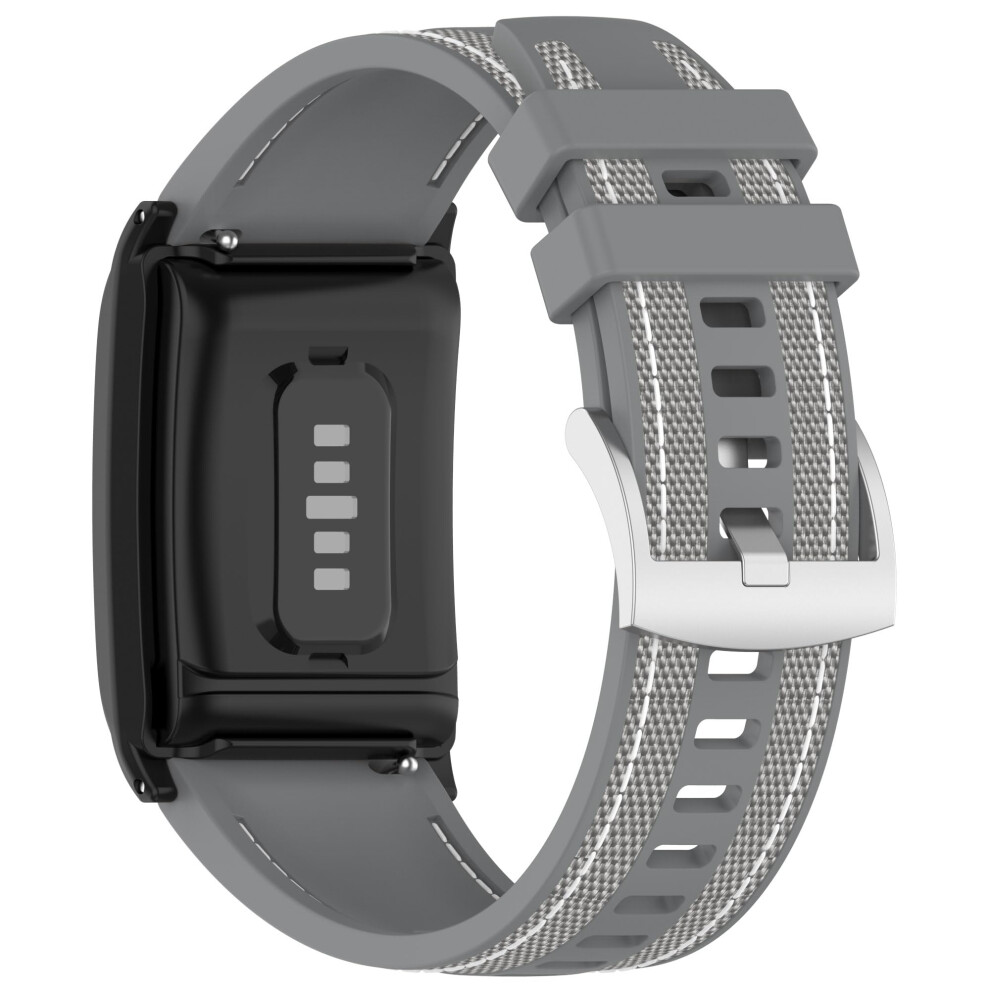 Nylon Silicone Adjustable Sport Strap Replacement Band For Whoop 5.0 Fitness Tracker Gray 9455672030502