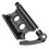 2X Bicycle Bike Front Fork Quick Release Retaining Clip Dismountable Attaching Clamp Portable Cycling Part Black 2