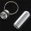 2X Silver Pill Medicine Box Case Holder Container Capsule Bottle Keyring Keychain 5