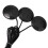 3X Microphone Guitare Microphone Piezo Contact Microphone 3 Micros Transducteur Système de Prise (Noir) 4