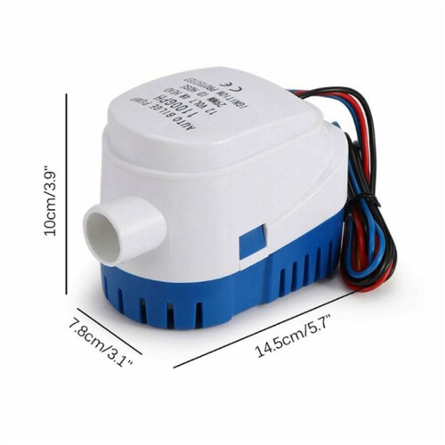 3X Automatic Submersible Boat Bilge Water Pump 12V Auto with Float  Outlet 2