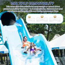 Pool Slide Sprays Kit, Slide Water Tubing Kit, Includes 32.8ft Pool Water Slide Tube with 5 Nozzles, Water Filter